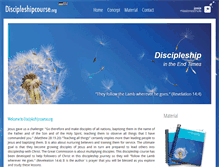 Tablet Screenshot of discipleshipcourse.org